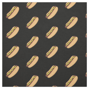 Hotdog Mönster Tyg