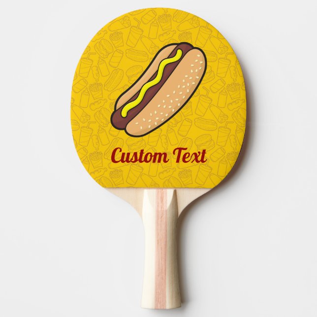 Hotdog Ping-Pong Paddle Pingisracket (Framsidan)