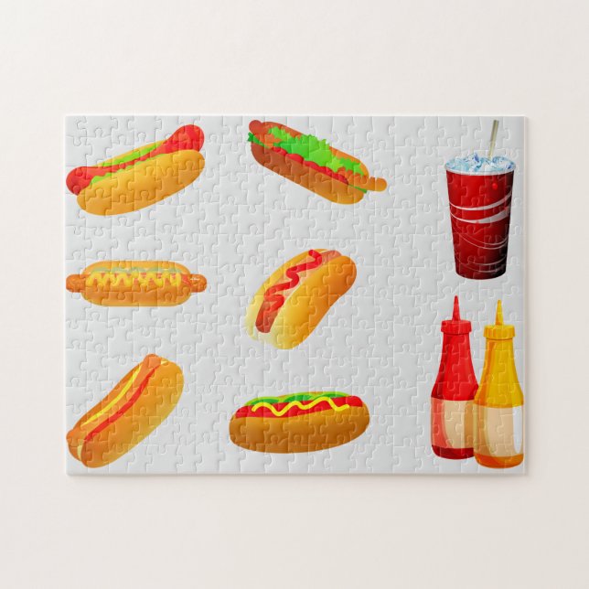 HOTDOG PUZZLE. PUSSEL (Horisontell)