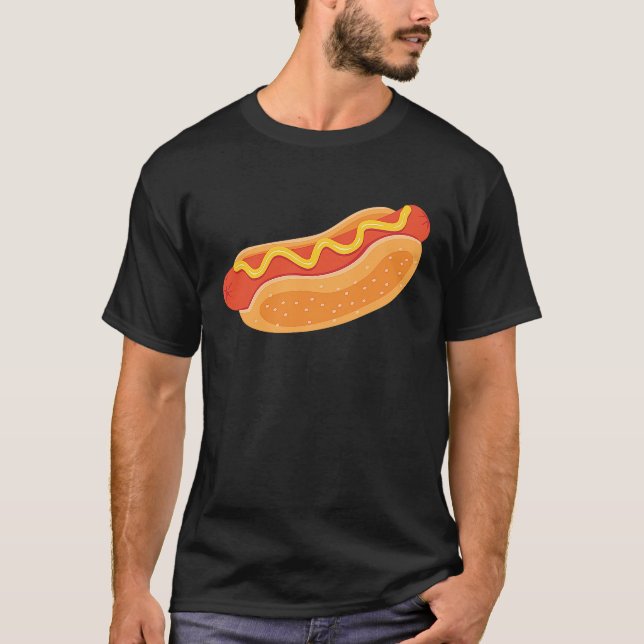 Hotdog Sandwich Funny Hotdog Lovers Graphic T Shirt (Framsida)
