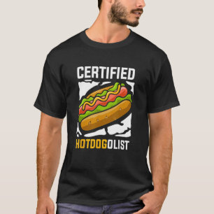 Hotdog Sause Food Auktoriserad Hotdogolist T Shirt