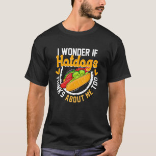 Hotdog Sause Food - Jag om Hotdog tänker Ab T Shirt