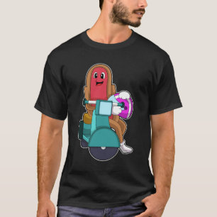 Hotdog som Biker med Scooter.PNG T Shirt