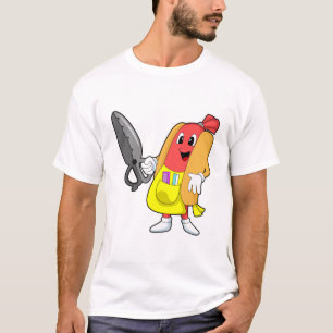 Hotdog som Hairdresser med saxar T Shirt
