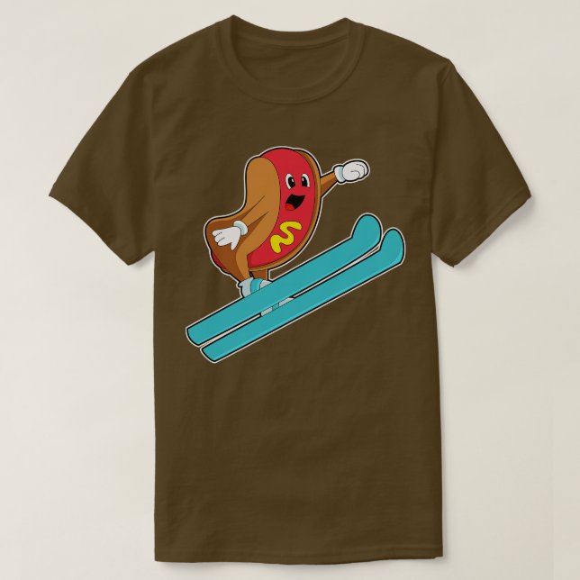 Hotdog som Jumper med skini T Shirt (Design framsida)