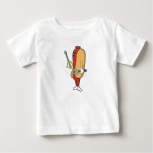 Hotdog som Mechanic med Verktyg T Shirt