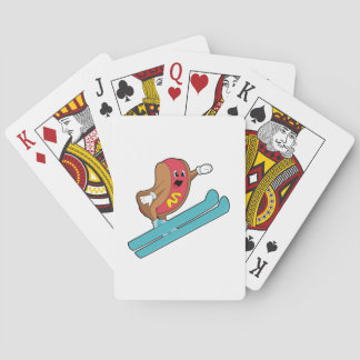 Hotdog som Ski-jumper med Ski.PNG Casinokort