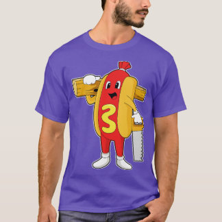 Hotdog som yngel med Saw Wood T Shirt