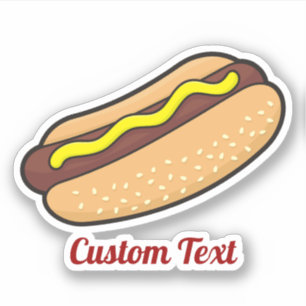 Hotdog Sticker Klistermärken