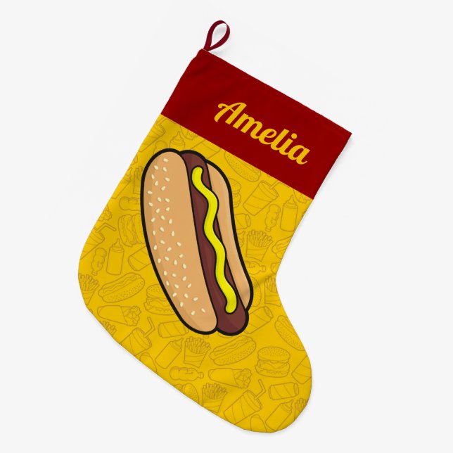 Hotdog Stor Julstrumpa (Framsidan (Hängande))