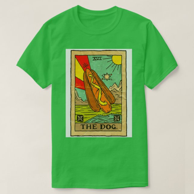 Hotdog-Tarot-kort T Shirt (Design framsida)
