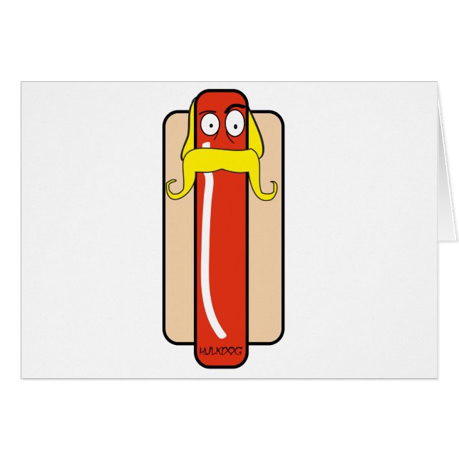 HotdogHulkHogan Hälsningskort (Framsidan Horizontal)