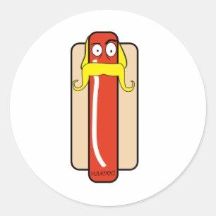 HotdogHulkHogan Runt Klistermärke