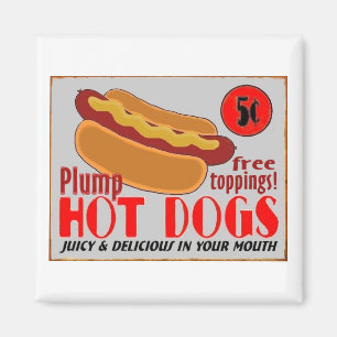 HotDogSign magnet
