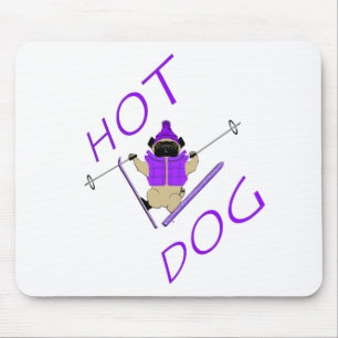 Hotdogskidåkningmops Musmatta