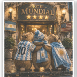  Hotel 4 estrellas Capibarras Klistermärken