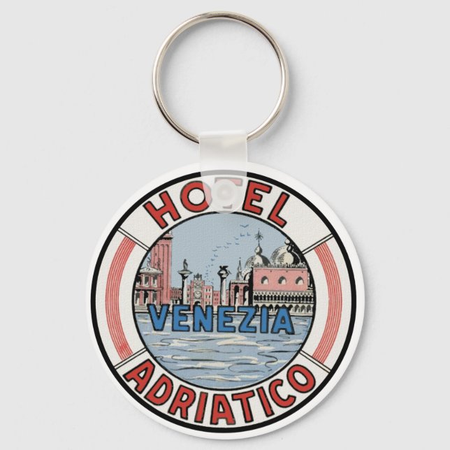 Hotel Adriatico i Venedig Nyckelring (Framsida)