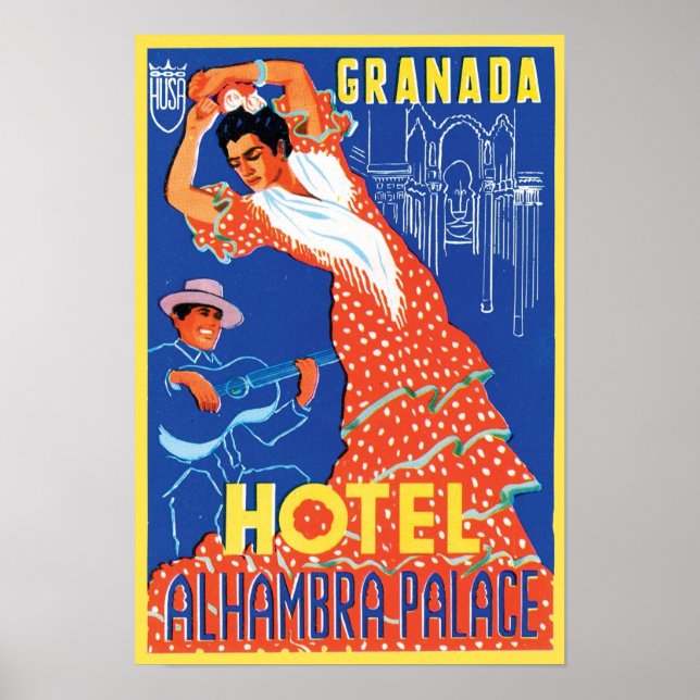 Hotel Alhambra Palace Granada Poster (Framsidan)