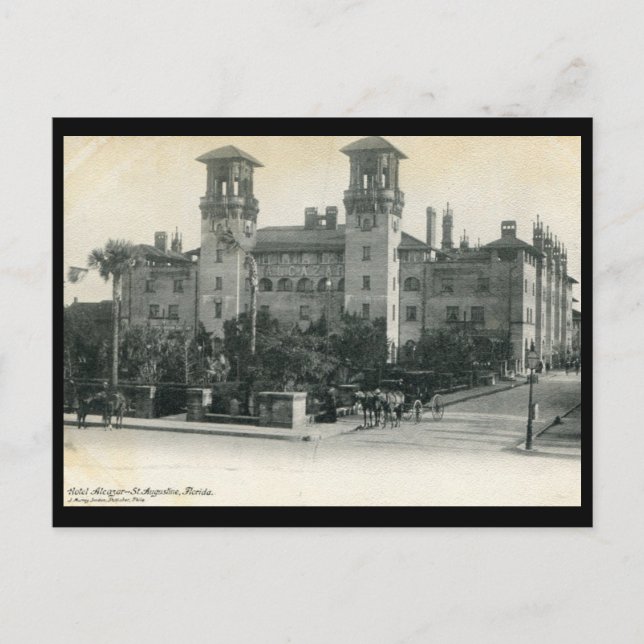 Hotel Alzcazar, St Augustine Vintage Vykort (Framsida)