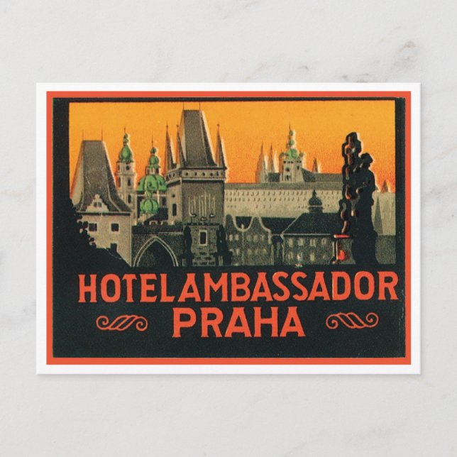 Hotel Ambassador Praha Vykort (Framsida)