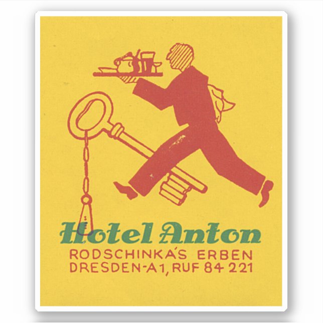 Hotel Anton Dresden Tyskland Klistermärken (Framsida)