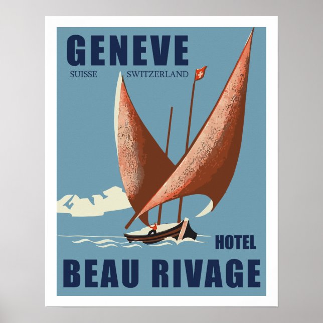Hotel Beau Rivage (Geneva - Switzerland) Poster (Framsidan)