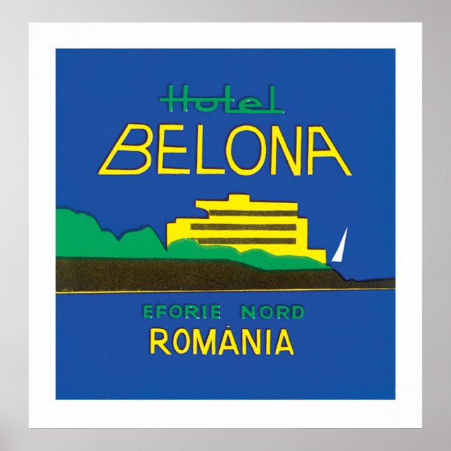 Hotel Belona Rumänien Poster (Framsidan)