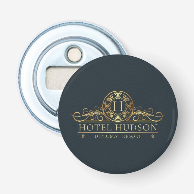 Hotel Branding Luxury-marknadsföringsprodukt Flasköppnare (Framsidan)