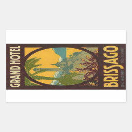 Hotel Brissago Rektangulärt Klistermärke