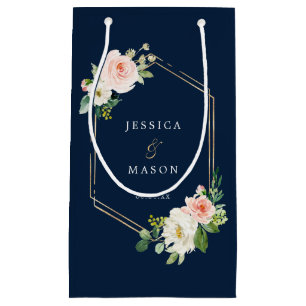 Hotel Bröllop Gift-blocket Navy Blue Guld