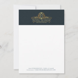 Hotel Business Luxury Guld Blue