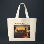 Hotel California Jumbo Tygkasse<br><div class="desc">Hotel California Large Tote Bag Carry tar en liten bit av klassisk sten nostalgia var du än går med Hotel California Large Tote Bag. Den här rymliga och varaktiga toten är inspirerad av det ikoniska Eagles-albumet och kombinerar vintage stil med vardagsfunktioner. Vare sig du är på väg till stranden, marknaden...</div>
