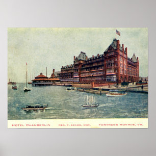 Hotel Chamberlain, Fortress Monroe, VA Vintage Poster