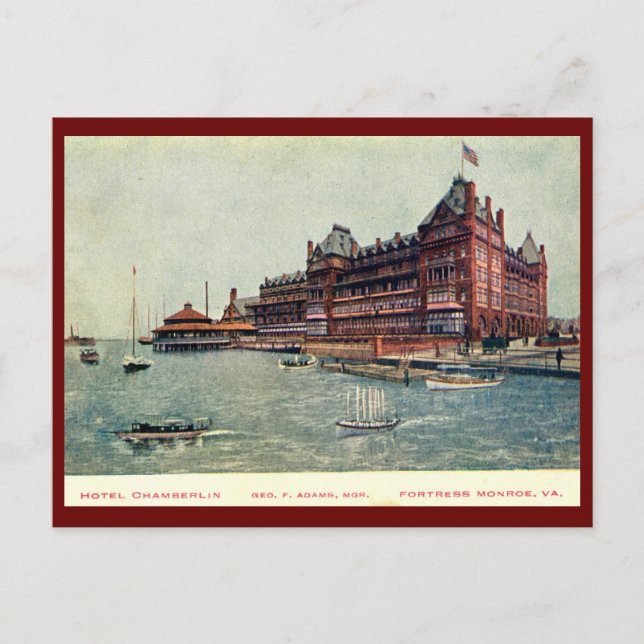 Hotel Chamberlain, Fortress Monroe, Virginia Vinta Vykort (Framsida)