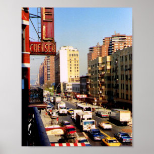 Hotel Chelsea, 8 x 10, New York City, Skriv ut Poster