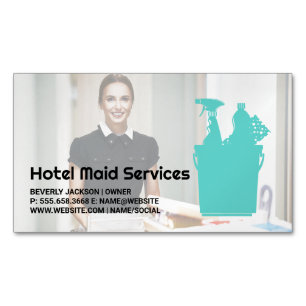 Hotel Cleaner Maid-tjänster Magnetiska Visitkort