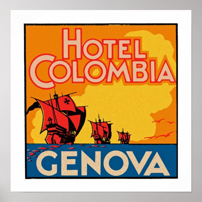 Hotel Colombia Genova Poster (Framsidan)