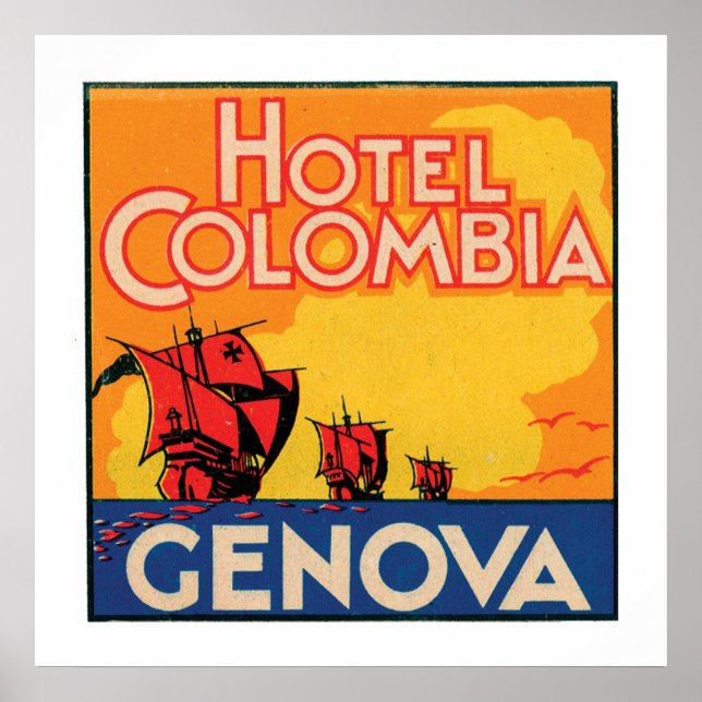 Hotel Colombia Genova Poster (Framsidan)
