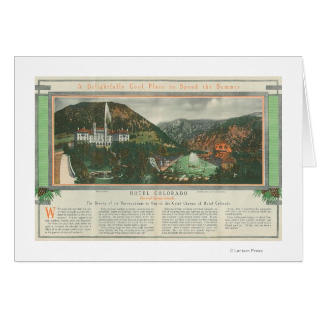 Hotel Colorado Brochure Hälsningskort (Framsidan Horizontal)