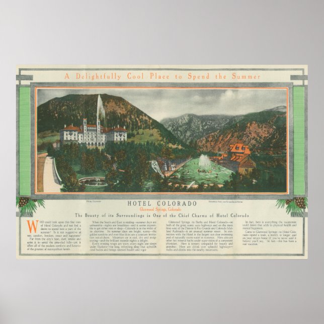 Hotel Colorado Brochure Poster (Framsidan)
