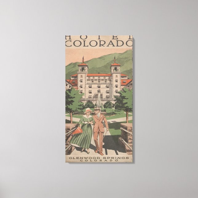 Hotel Colorado Travel Poster Canvastryck (Framsida)