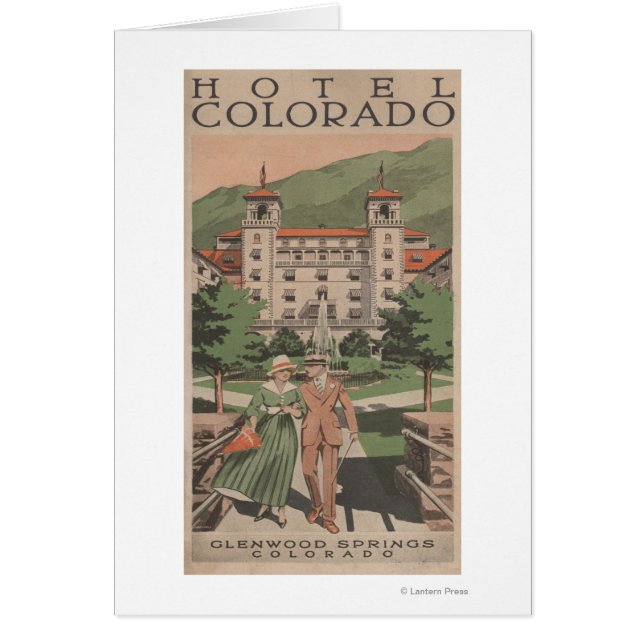 Hotel Colorado Travel Poster Hälsningskort (Framsidan)