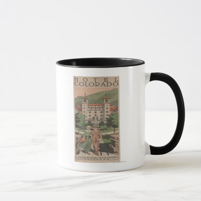 Hotel Colorado Travel Poster Mugg (Höger)