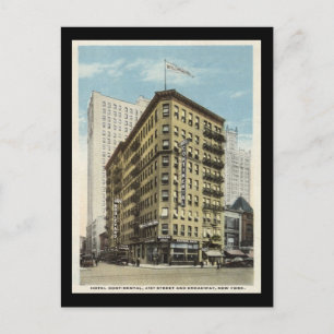 Hotel Continental, New York City 1920-talets Vinta Vykort