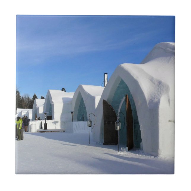 Hotel de Glace, Quebec, Kanada Kakelplatta (Framsidan)