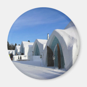 Hotel de Glace, Quebec, Kanada Magnet