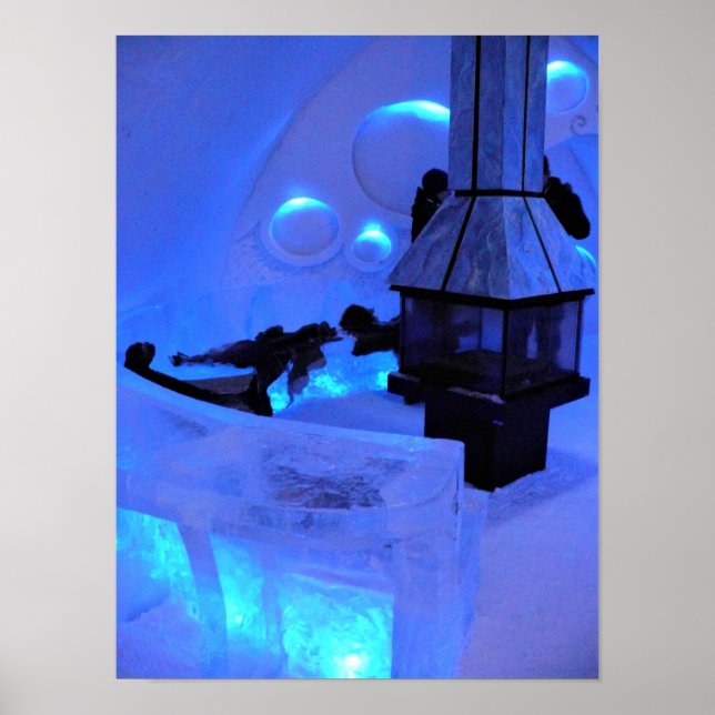 Hotel de Glace, Quebec, Kanada Poster (Framsidan)