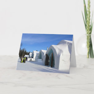 Hotel de Glace, Quebec, Kanada Tack Kort