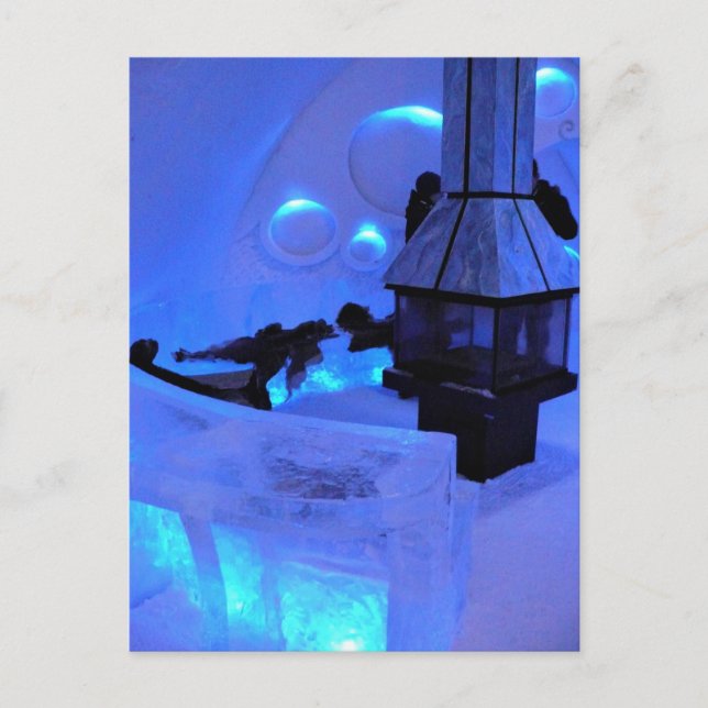 Hotel de Glace, Quebec, Kanada Vykort (Framsida)