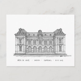 Hôtel de Ville, Dakar, Senegal Vykort